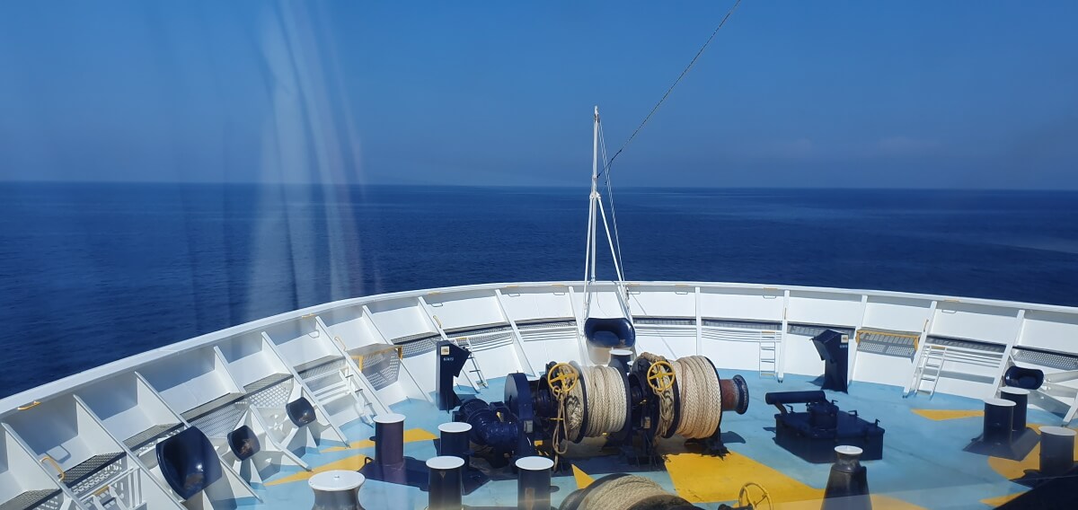 Corsica-Sardinia Ferries, Mega Express One, Sardaigne, suite luxe. Proue.
