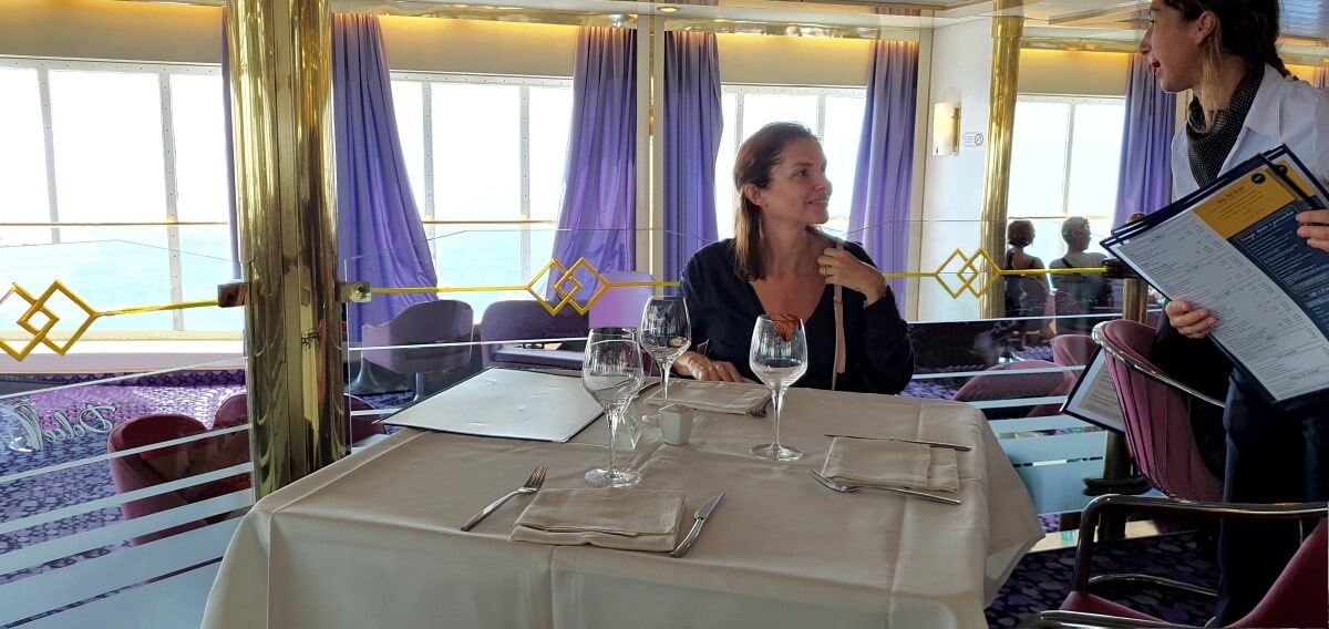 Corsica-Sardinia Ferries, Mega Express One, Sardaigne, restaurant Dolce Gusto, Améle.