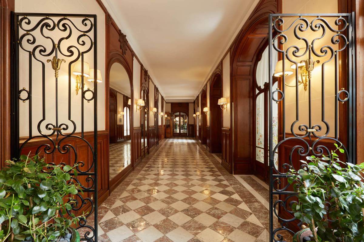 France, Paris, palace hôtel Le Régina, Art Nouveau.